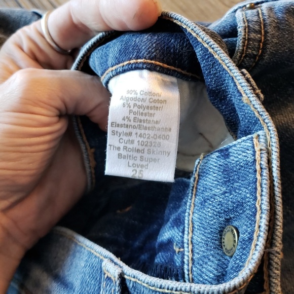 Current/Elliot Rolled Skinny Baltic Wash Jeans - Picture 5 of 8